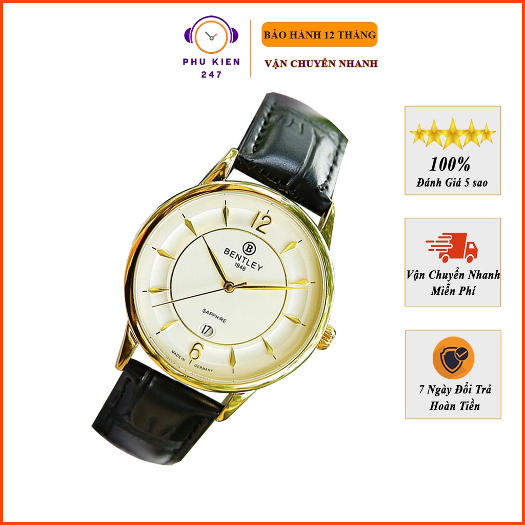 Đồng Hồ Nam Bel, Đồng Hồ Nam Dây Da Bel Máy Pin Kim Trôi Chống Nước Chống Xước Cao Cấp Kiểu Dáng Trẻ Trung Sang Trọng