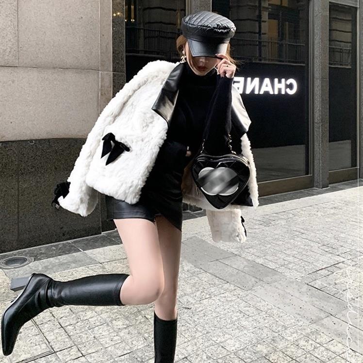 ▪Áo Khoác Lông Thỏ Dày Dáng Ngắn Cổ Thủy Thủ Kiểu Hàn Quốc Thời Trang Thu Đông Mới 2021 Cho Nữ | BigBuy360 - bigbuy360.vn