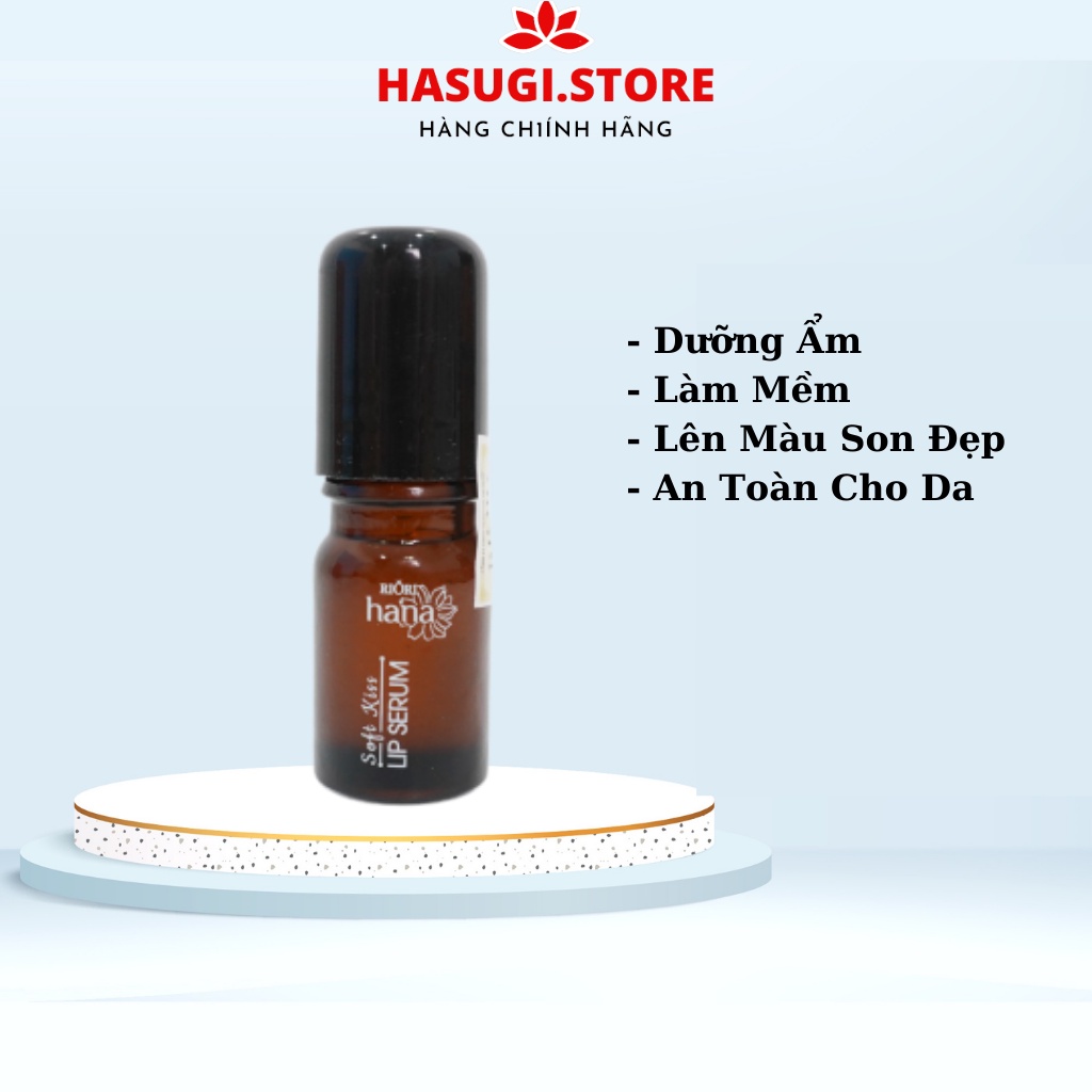 Serum Dưỡng Môi Mềm Mịn, giảm Thâm Môi Riori 5ml