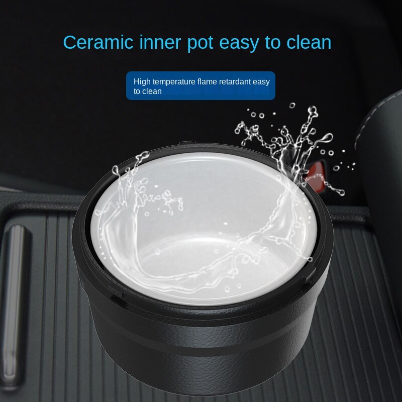 Gạt Tàn Thuốc Bằng Gốm Sứ Chịu Nhiệt Cao Kèm Vỏ Đèn LED Đa Năng Cho Xe Hơi Lincoln