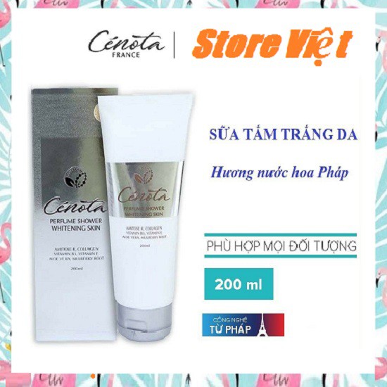 Sữa tắm trắng da hương nước hoa, sữa tắm trắng Cenota Perfume Shower Whitening Skin 200ml | BigBuy360 - bigbuy360.vn