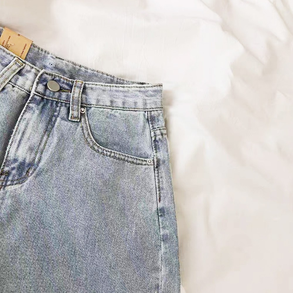 Quần short jeans nữ Chollima tua lai QS012 phong cách đường phố bụi bặm cá tính