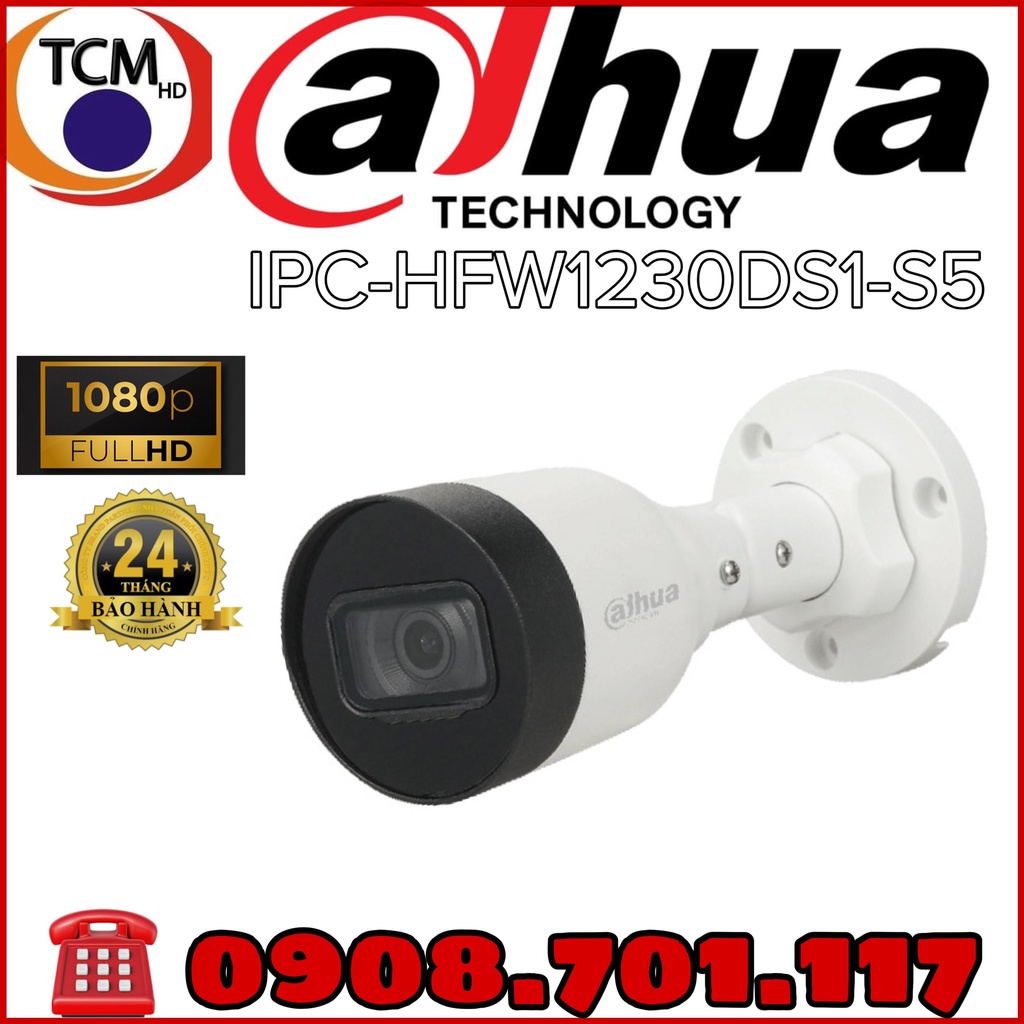 Camera IP Bullet 2MP DAHUA DH-IPC-HFW1230DS1-S5