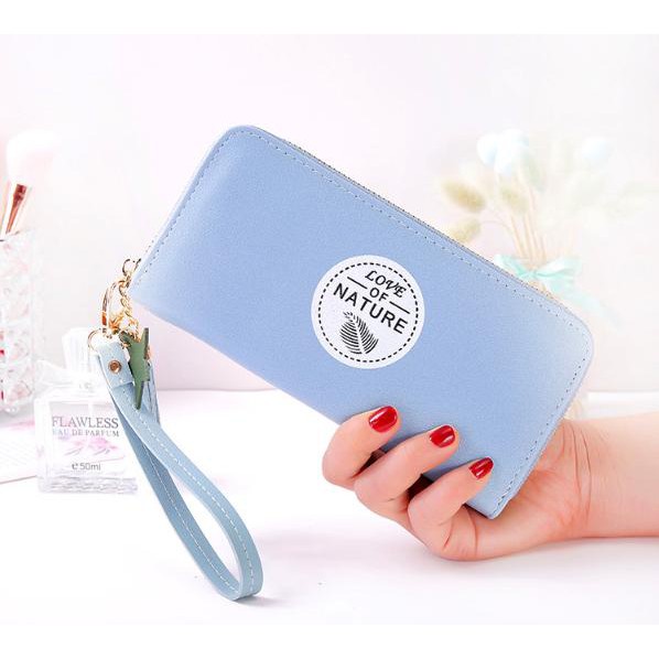 Ví Dài Nữ Cầm Tay Khóa Kéo Cao Cấp Love Of Natural V283 Siêu Hot - Hazo
