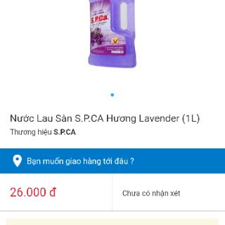 Nước lau sàn S.P.CA 1L ( Hương Bạc Hà &Quế và Lavender )