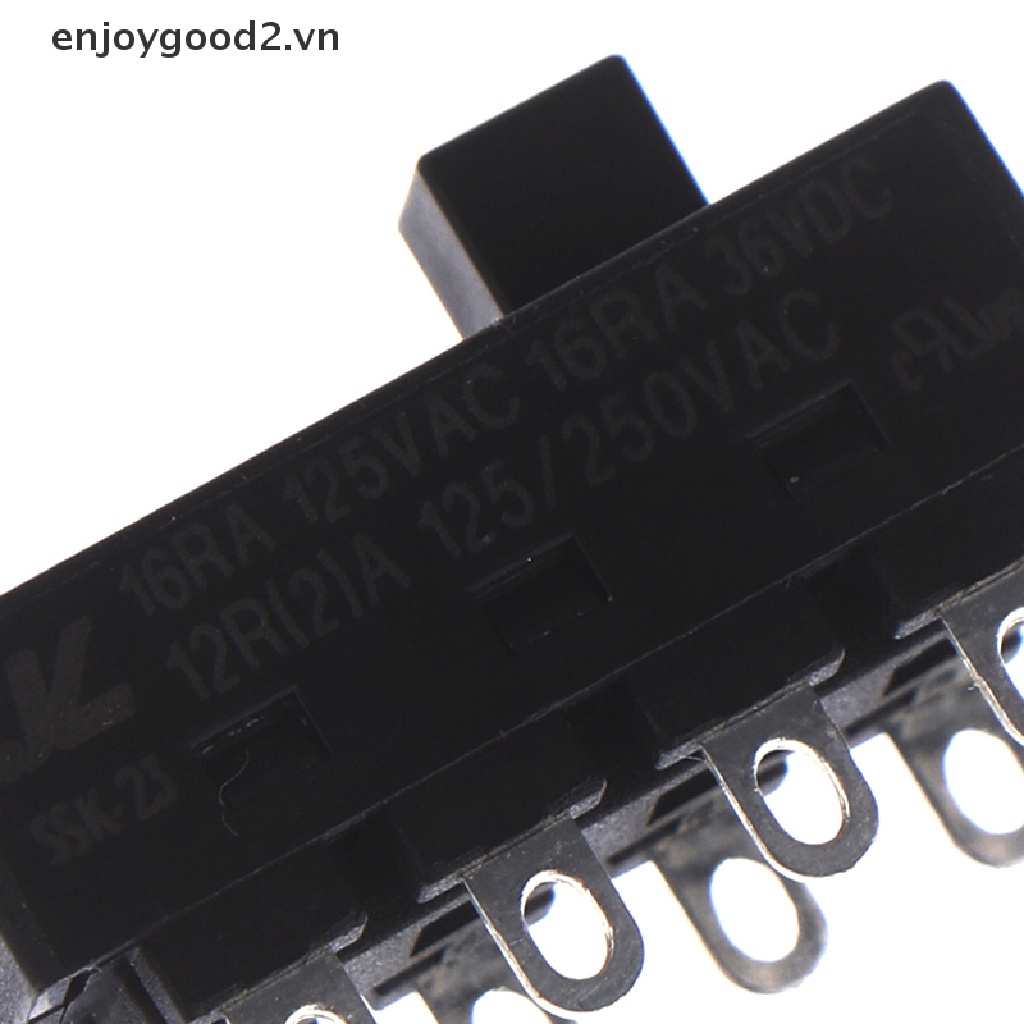 Bộ 2 Công Tắc Trượt Máy Sấy Tóc 12A 250V 3 Vị Trí 8 Pin