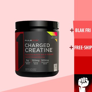 Creatine | Rule 1 Charged Creatine Preworkout | Tăng Cơ Tăng Sức Mạnh 30 Lần Dùng - Chính Hãng - Muscle Fitness