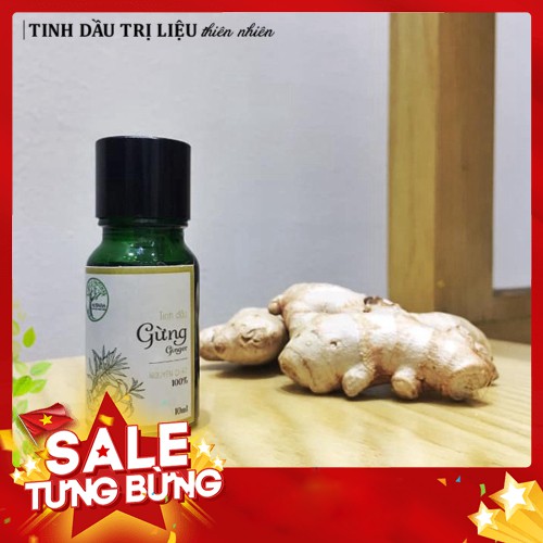 [GIÁ SỈ] Tinh Dầu Gừng AHIMSA Nguyên Chất 10ml - Tình Dầu Thiên Nhiên