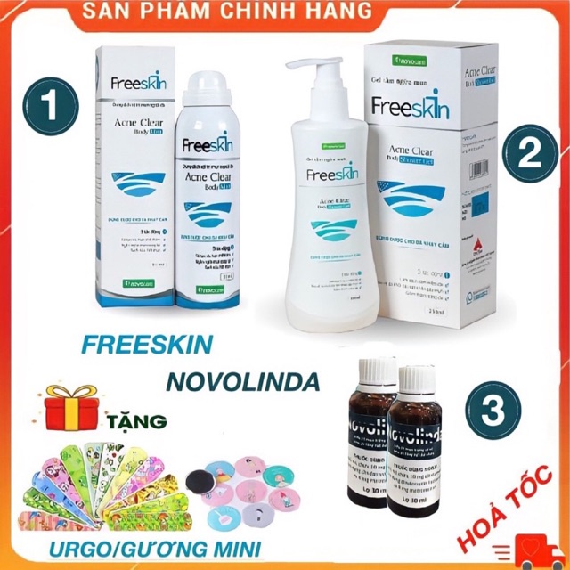 Xịt Freeskin Novolindaa (có giao hàng ngay   )