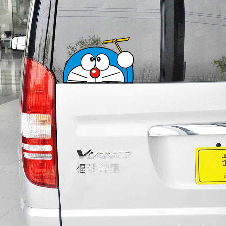 Doraemon Đề Can Dán Trang Trí Xe Hơi Chống Thấm Nước Hình Doremon Đáng Yêu