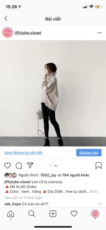 [ORDER] Áo len cổ lọ
