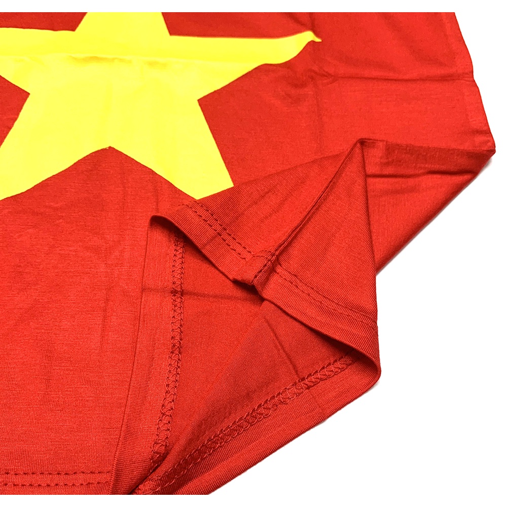 Combo 1 Áo Cờ Đỏ Sao Vàng Trẻ Em + Áo Cờ Người Lớn Cotton Cao Cấp Ocean Uniform