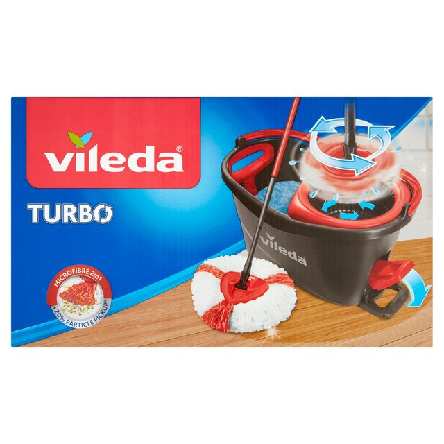 [Thương hiệu Đức] Cây lau nhà VILEDA TURBO EasyWring bản tam giác