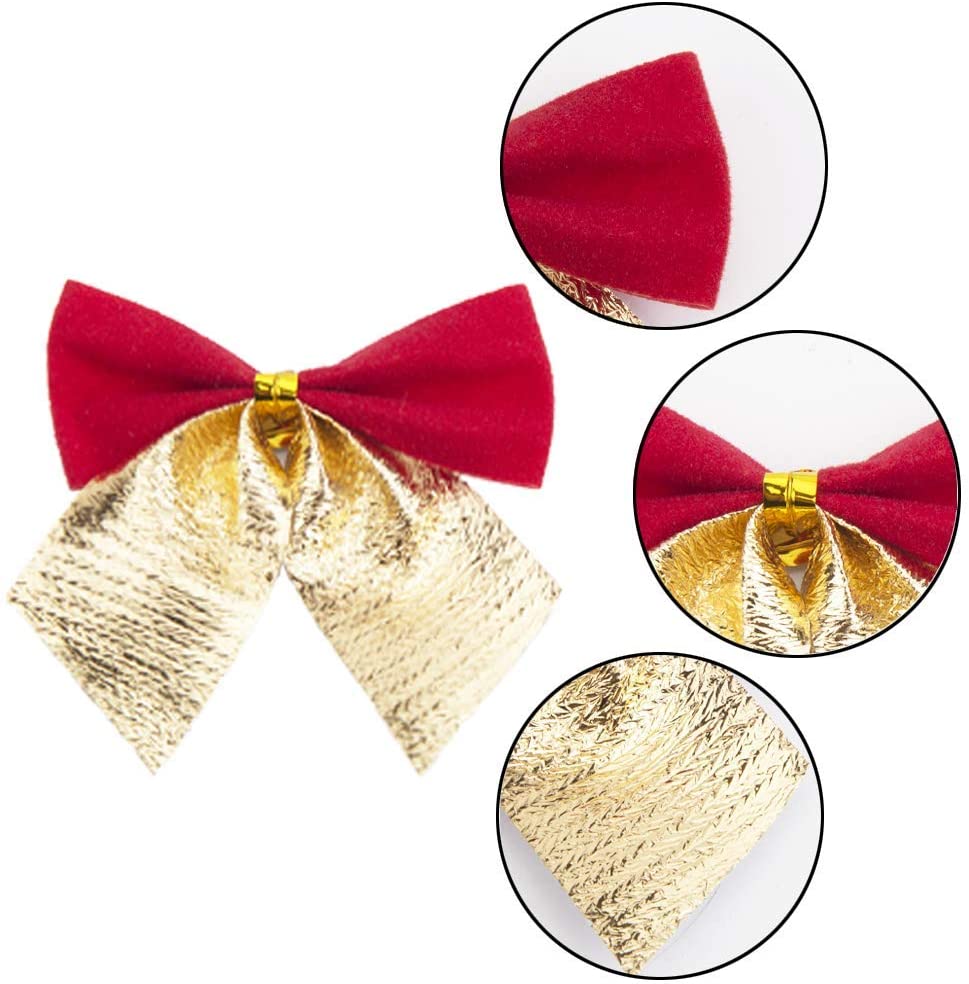 Set 12 Nơ Trang Trí Giáng Sinh Thiết Kế Dễ Thương Xinh Xắn