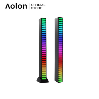 Đèn LED báo mức âm thanh Aolon D08RGB 32 bit MIC đo âm lượng VU có giai