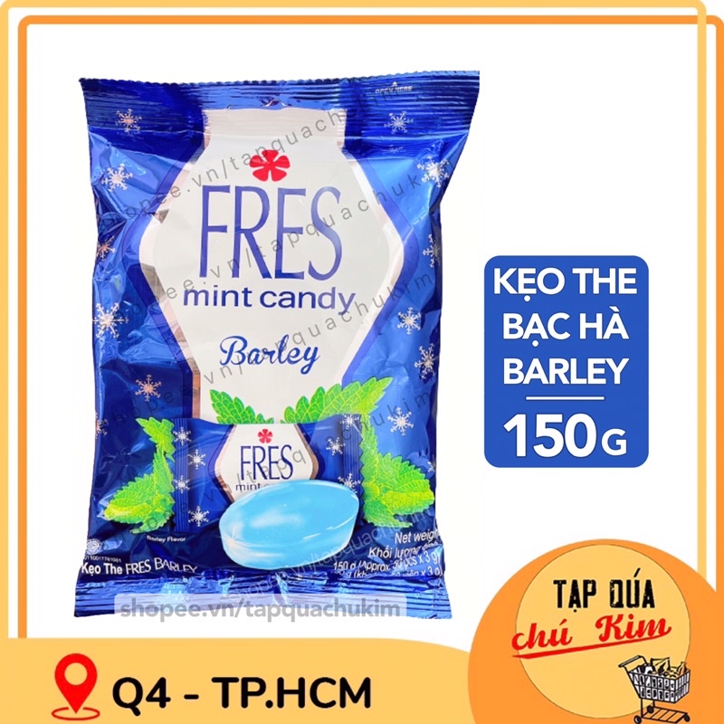Kẹo bạc hà FRES MINT hương BARLEY gói 150G  Indonesia