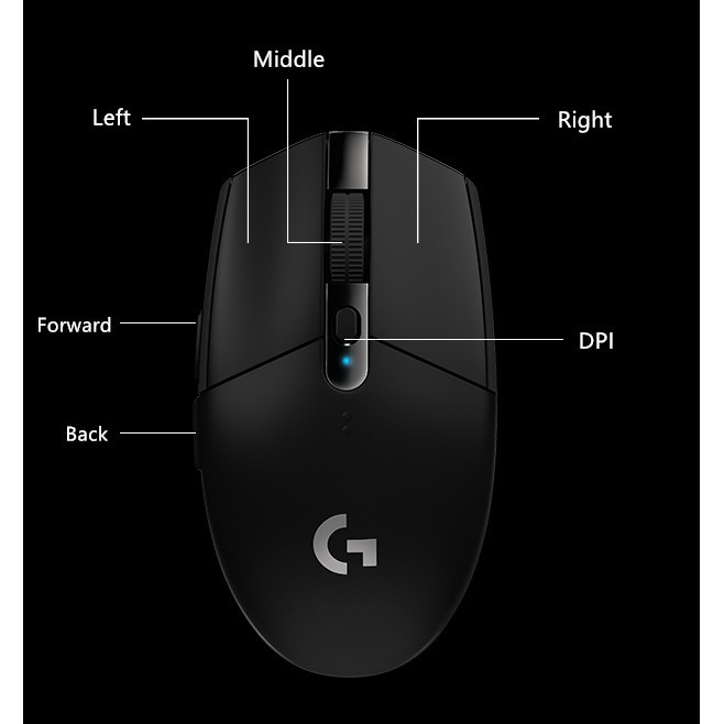 Chuột không dây gaming Logitech G304 12,000 Dpi chất lượng cao