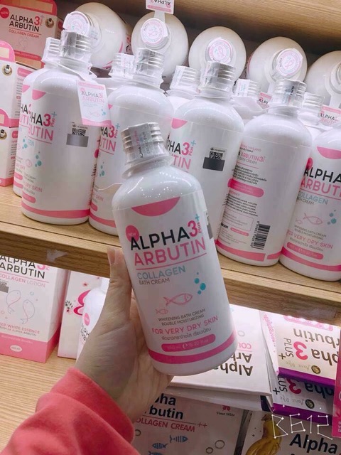 Sữa Tắm Dưỡng Trắng Da ALPHA ARBUTIN 3+ Plus COLLAGEN Bath Cream 350ml - Thái Lan | BigBuy360 - bigbuy360.vn