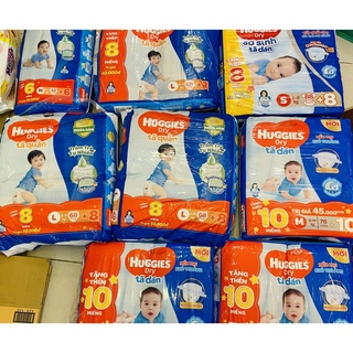 Bỉm Huggies  Dry Super Jumbo S96 miếng /Mdán 86 miếng