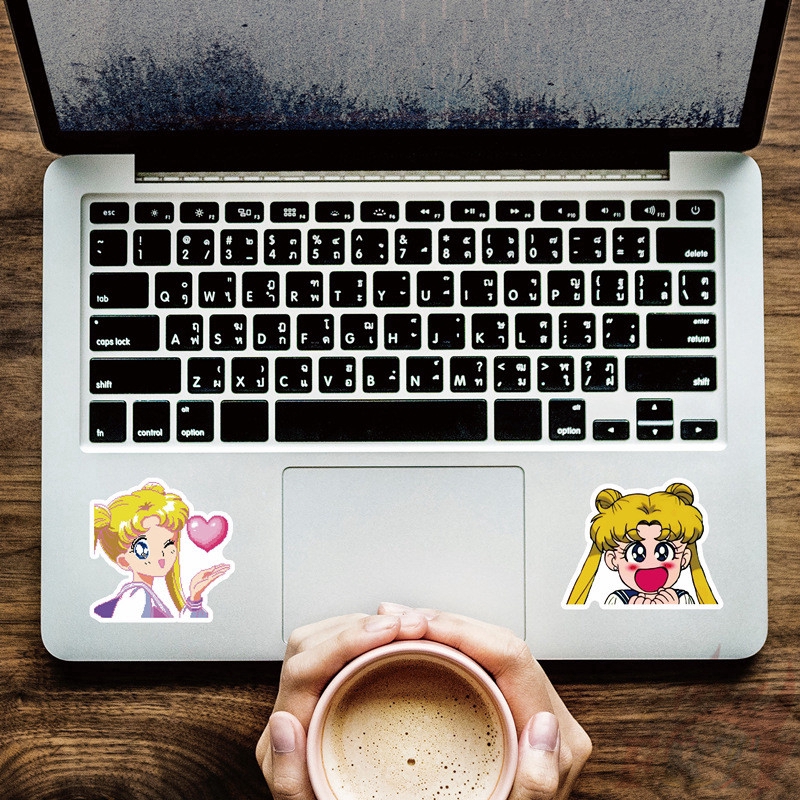 ❉ Sailor Moon - Series 04 Anime Stickers ❉ 50Pcs/Set DIY Fashion Luggage Laptop Skateboard Doodle Stickers