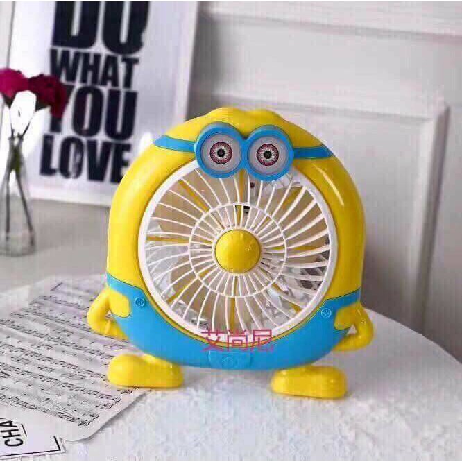 Quạt mini hình thú, hình nhân vật hoạt hình Minion [Giá sỉ]