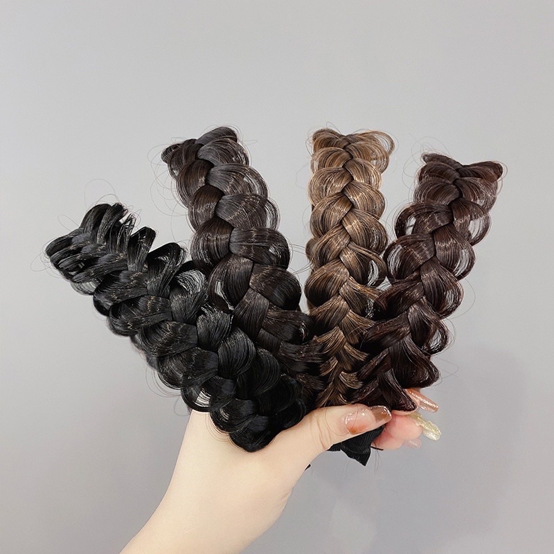 Bờm Tóc Kiểu Tết Phong Cách Hàn Quốc Siêu Xinh Cho Nữ ( Bện To )