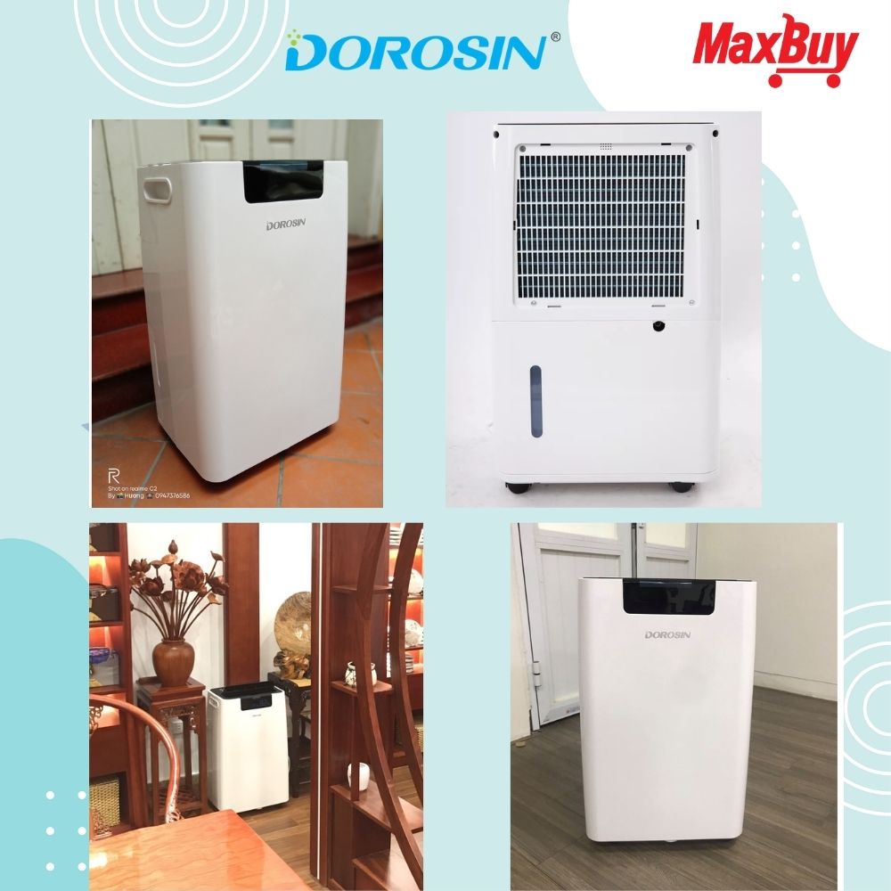 Máy hút ẩm lọc không khí Dorosin công suất 50 lít/ngày dùng cho phòng từ 50-100m2 nhập khẩu Hàn Quốc ER-650E
