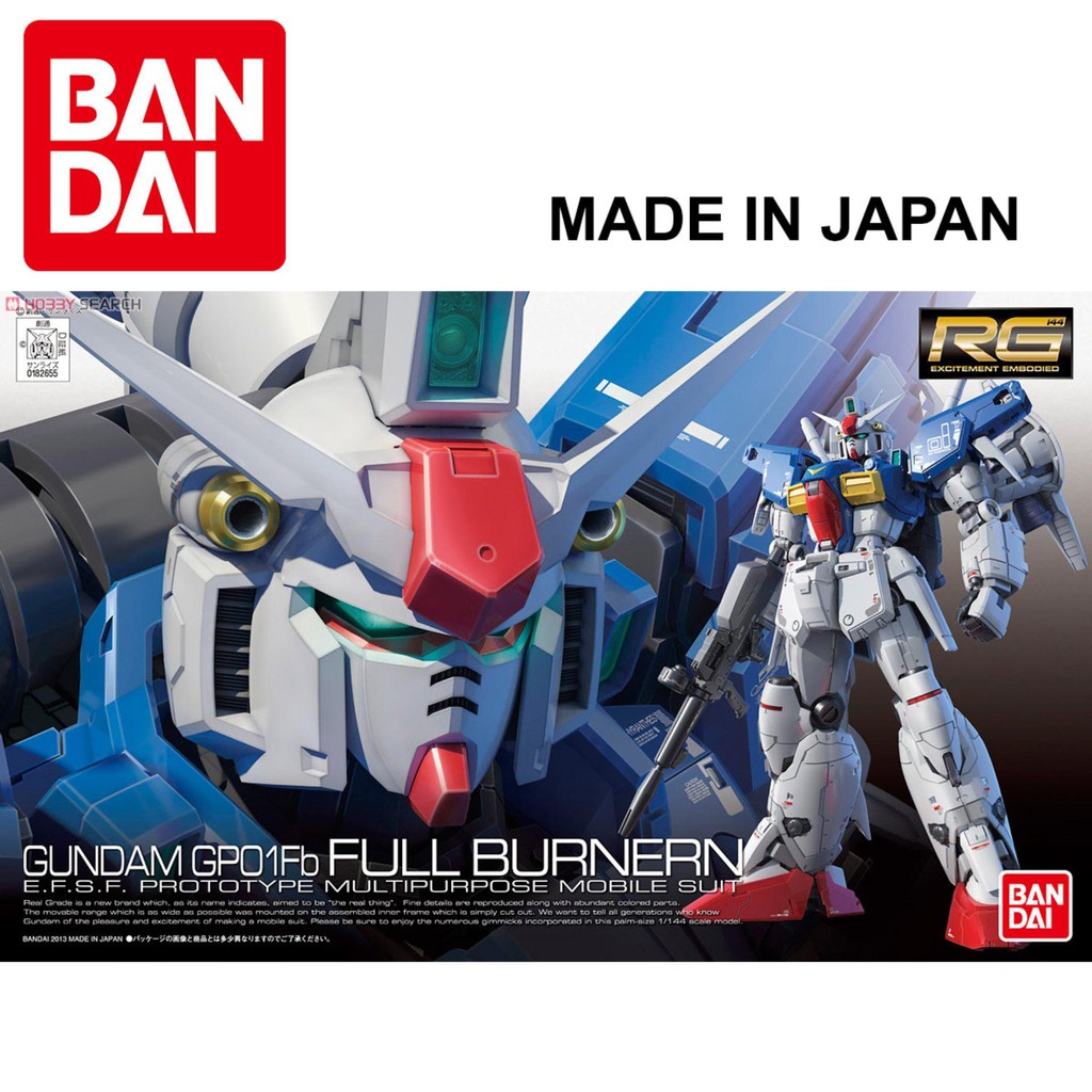 Đồ chơi Lắp ráp Mô hình Gundam Bandai 1/144 RG 13 RX-78 GP01Fb Gundam GP01 Full Vernian Serie Real Grade