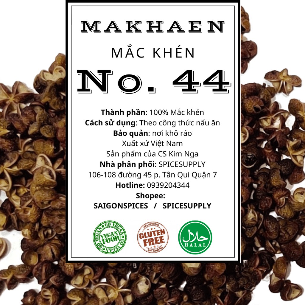500G Makhaen hạt Mắc Khén rừng ướp thịt nướng Tây Bắc