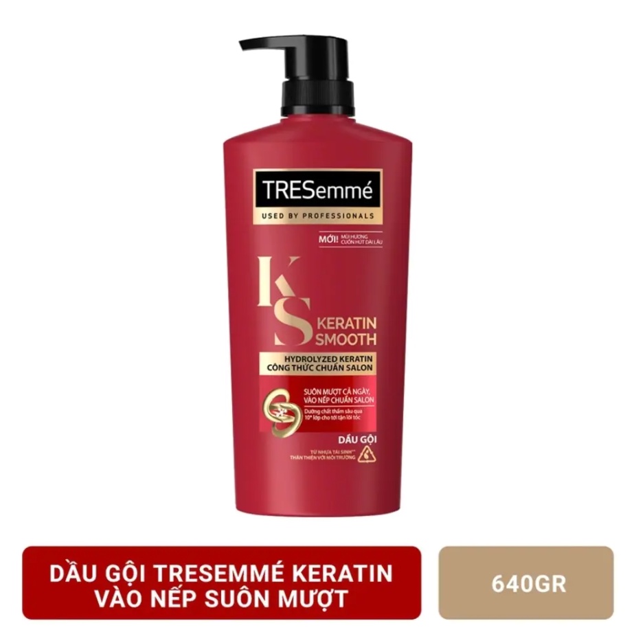 Dầu gội tinh dầu Argan Tresemme Expert Selection Keratin Smooth 640gr
