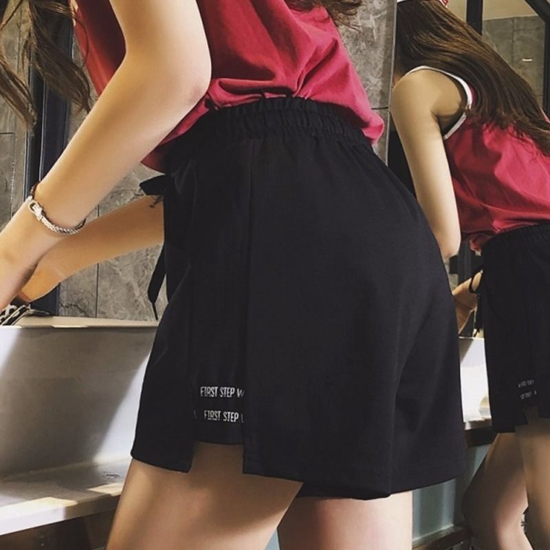 Sportswear Shorts Sooc Pipe Simple Sportswear High Waist Plus Size A Word Linen Wide Leg