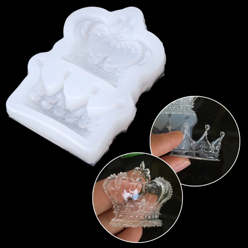 Khuôn Silicone Làm Mặt Dây Chuyền 10mk Hình Vương Miện