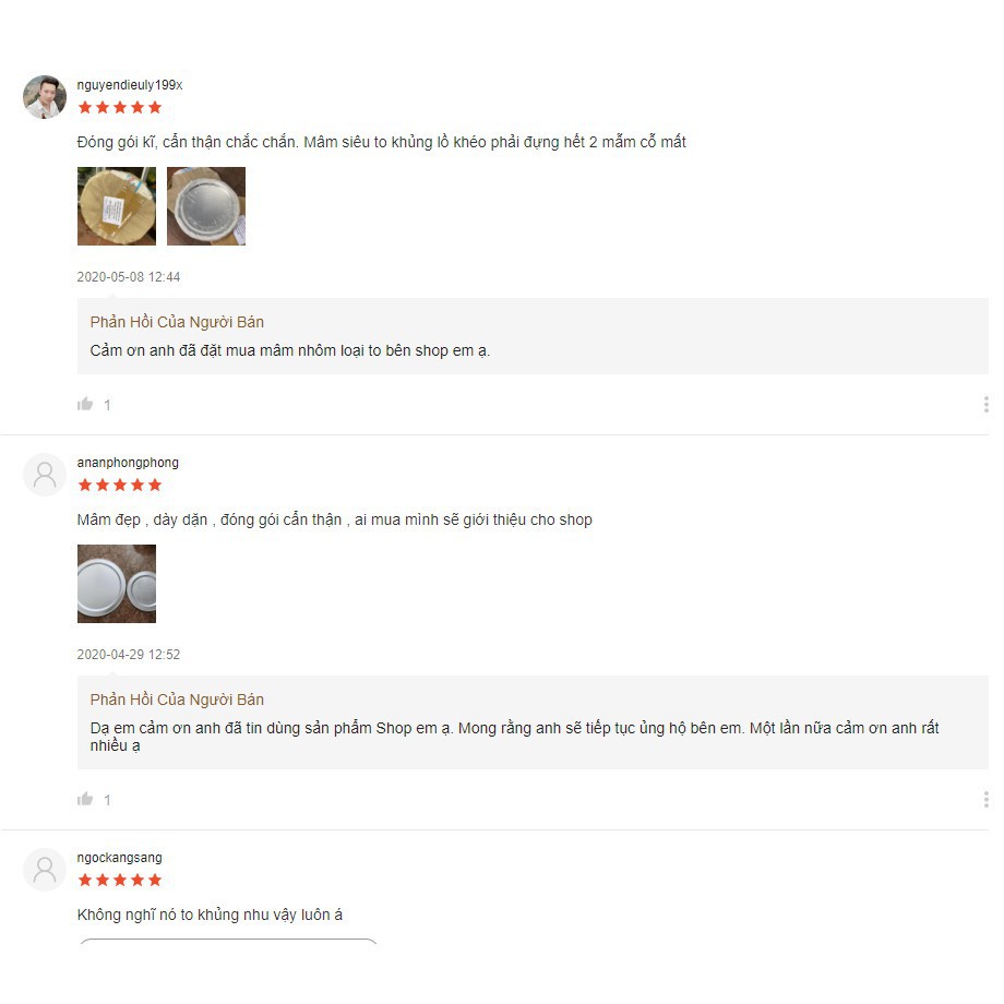 Mâm nhôm dùng để ăn cơm, đường kính chuẩn 53cm, hàng loại 1