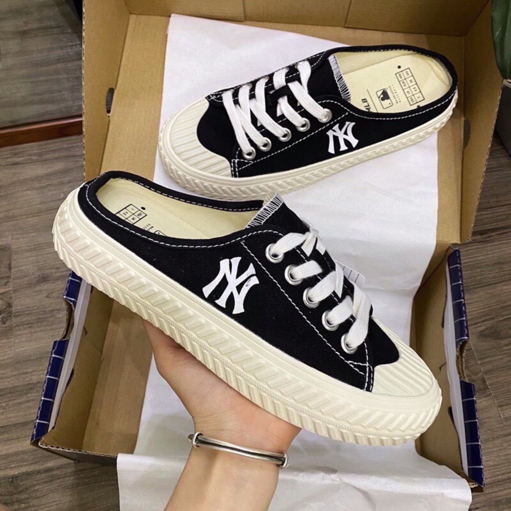 Giày sục NY đế độn 3cm thể thao siêu bền siêu êm