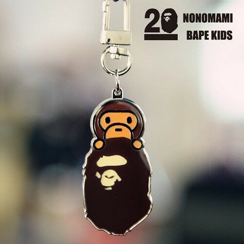 Móc khoá Bape Baby Milo - Bape Baby Milo Steel Metal Keychain Key Ring Bag Accessory