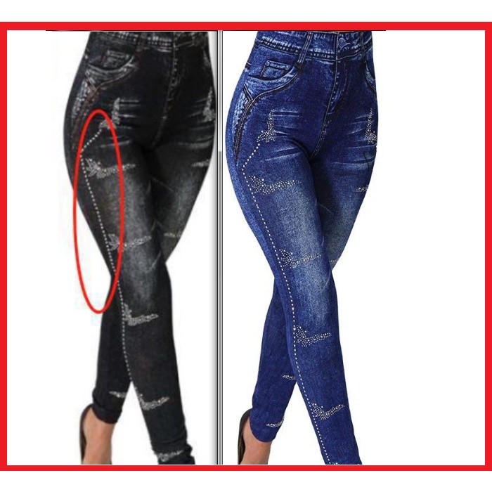 [VIP]Quần legging giả bò cạp cao siêu đẹp Quần Jean | BigBuy360 - bigbuy360.vn