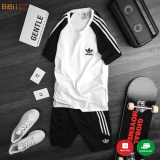 [ Hot ] Đồ Bộ Nam, Bộ Thể Thao Nam Tay Kẻ 3 Vạch < .