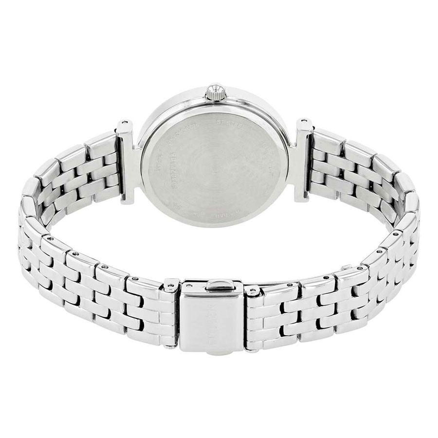 Đồng Hồ Citizen Nữ Đính Đá Swarovski Dây Kim Loại Pin-Quartz ER0210-55Y - Mặt Hồng (30mm)