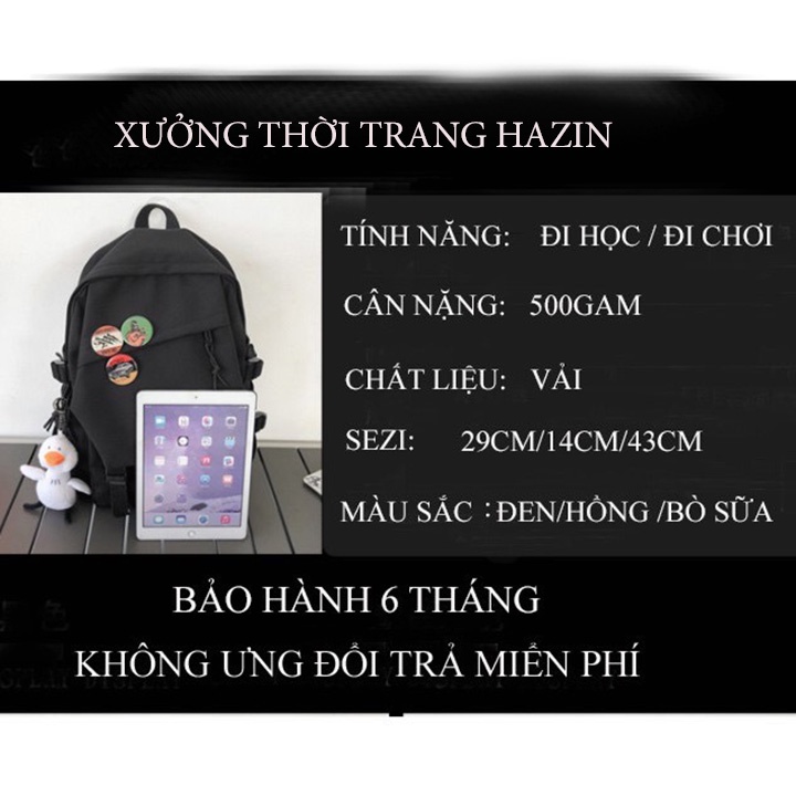 Balo Thời Trang Nam Nữ chống thấm nước đựng vừa sách vở,laptop đi học,đi chơi