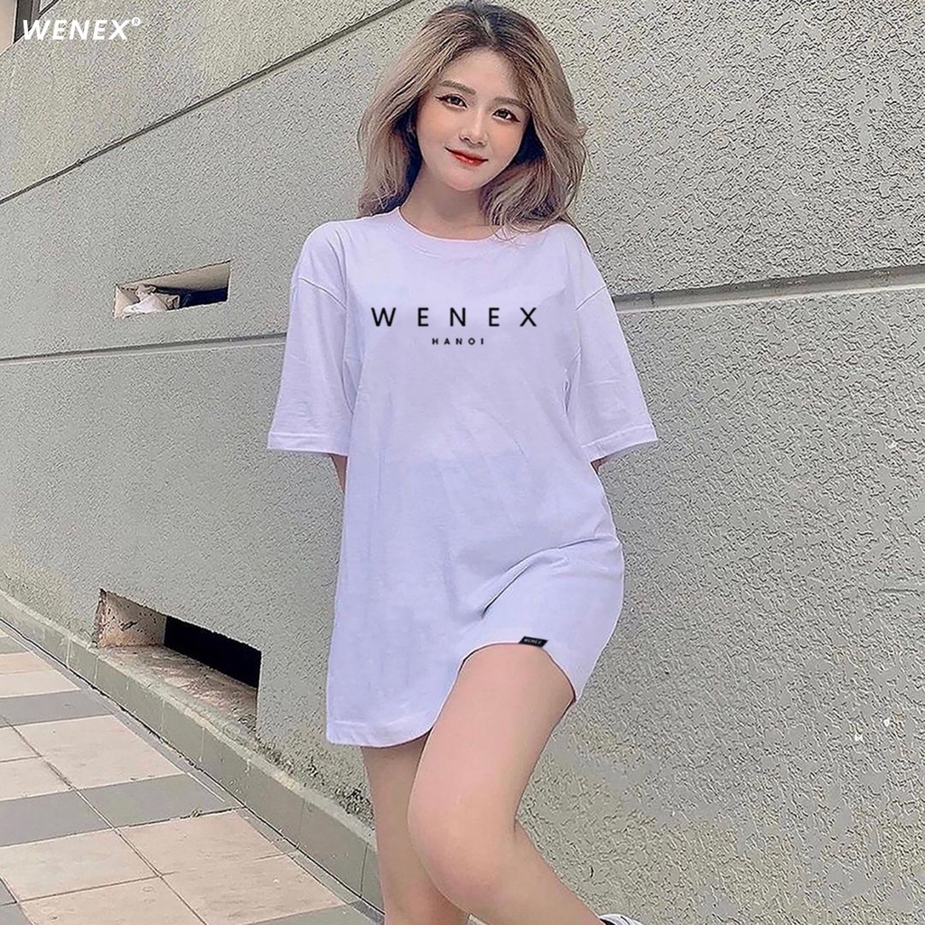 Áo Thun Tay Lỡ WENEX Phông Unisex Nam Nữ Cotton Oversize Form Rộng Local Brand Essential Hanoi