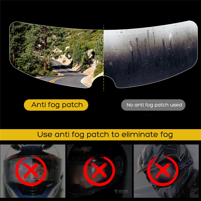 Miếng dán chống sương mù cho mũ bảo hiểm đi xe máy