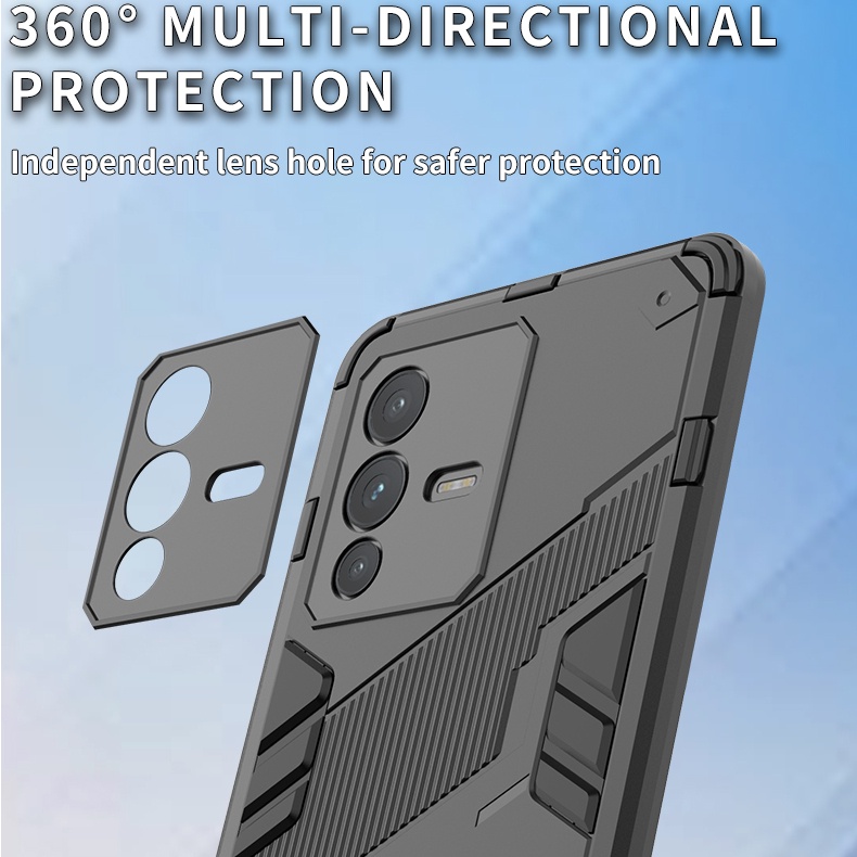 Ốp điện thoại Lenuo chống sốc có giá đỡ cho xiaomi mi 11t pro 11 lite 12 pro 11 ultra 11 pro 12x 5g
