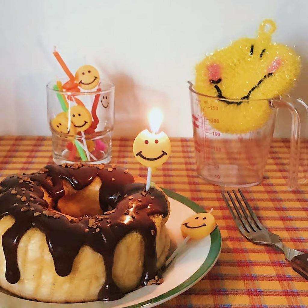 Set 5 Nến Hoa Cúc - Mặt Cười