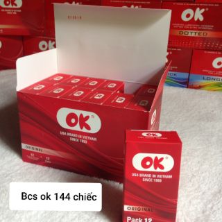 [ RẺ VÔ ĐỊCH ] Bao cao su Ok Original Hộp 144 chiếc