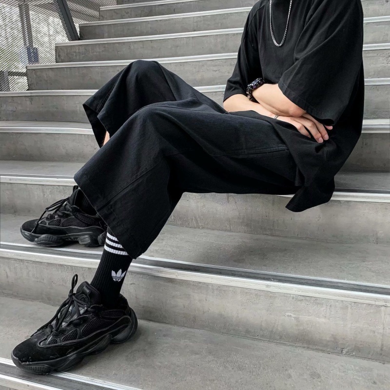 Quần Lửng Ống Rộng Phong Cách Nhật Bản Dành Cho Nam