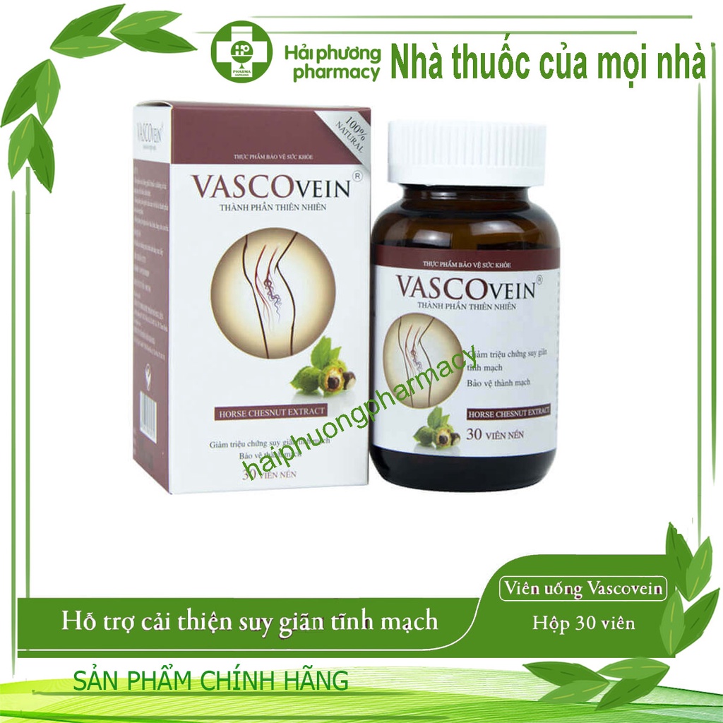 Viên Uống Vascovein – Hỗ trợ cải thiện suy giãn tĩnh mạch