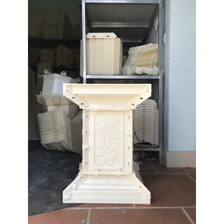 Khuôn đôn vuông cao 55 hoạ tiết Rồng và Mai