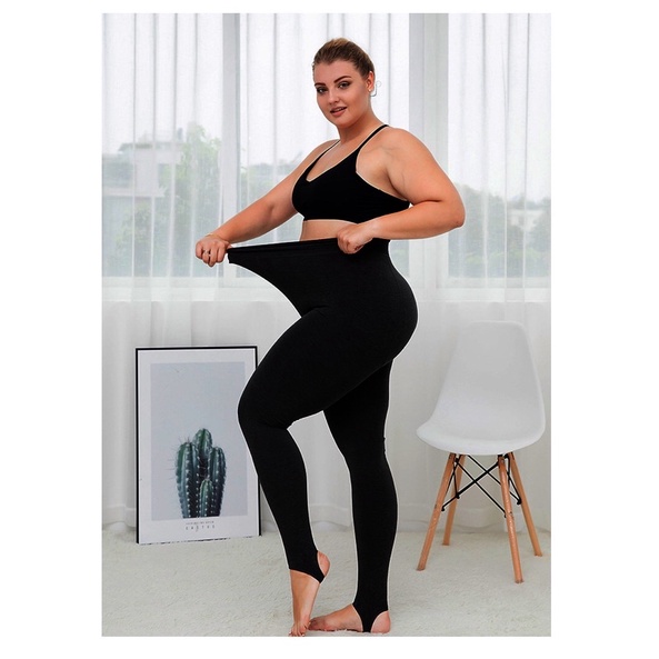 vớ quần big size màu đen đạp gót dày lót lông size 50-85kg