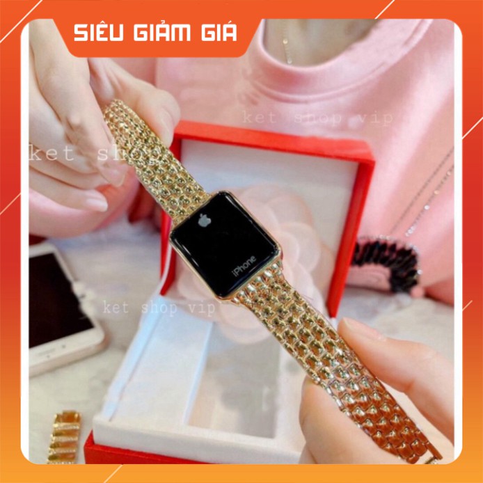 Đồng hồ iphone màn hình điện tử quai hợp kim không rỉ pin siêu bền thời thượng chính hãng