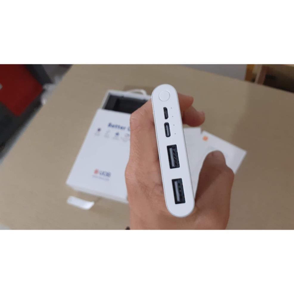 Cục Pin Sạc Dự Phòng Xiaomi Gen 3 10.000 mAh Phiên Bản Nâng Cấp Xiaomi Gen 2S - 2 Cổng USB và 1 Type C